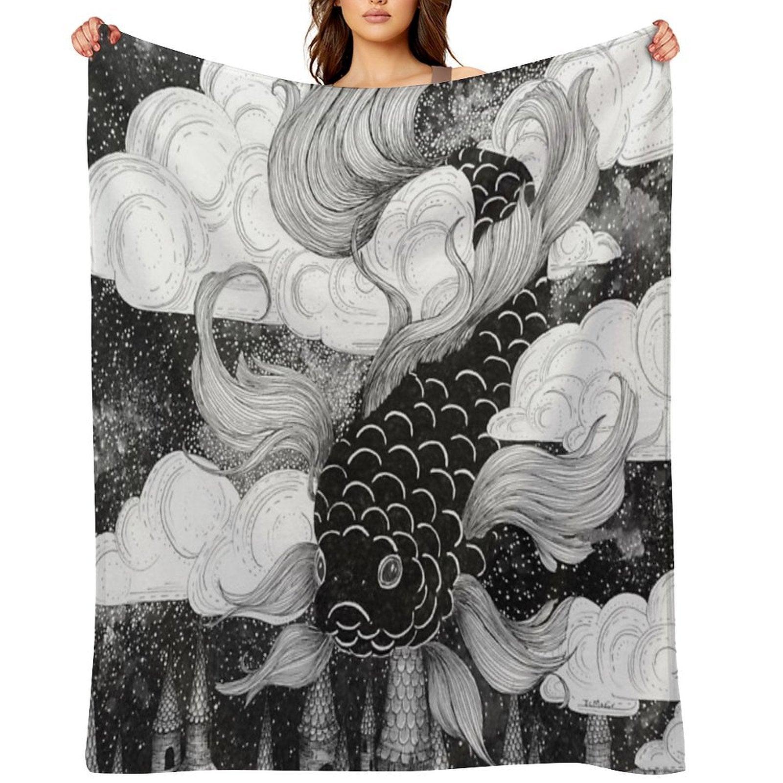 The Sky Fish Throw Blanket