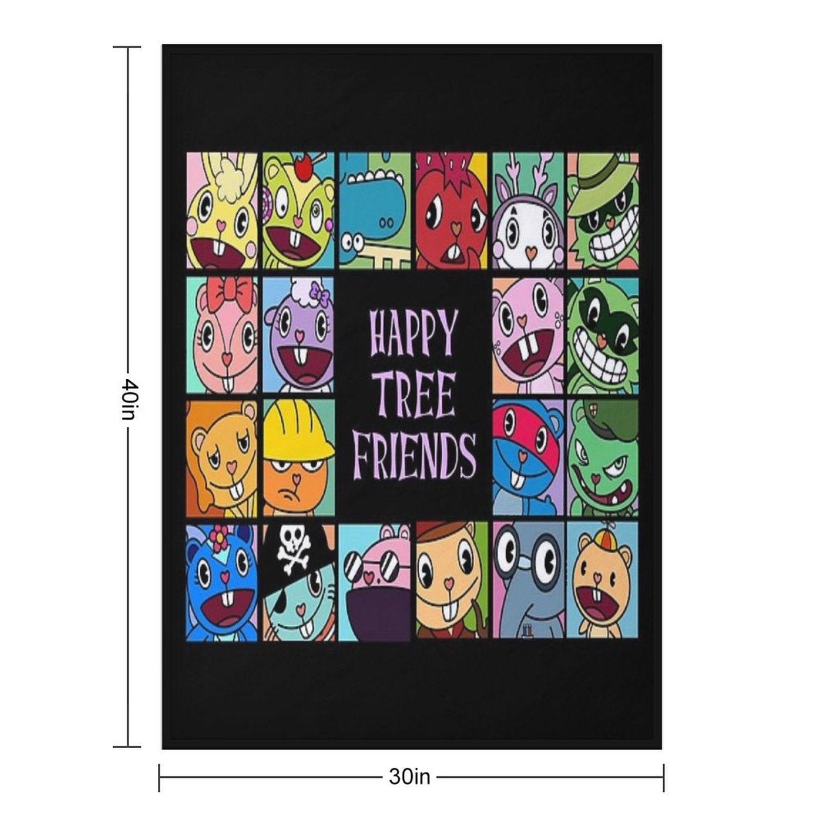 Happy Tree Friends Throw Blanket