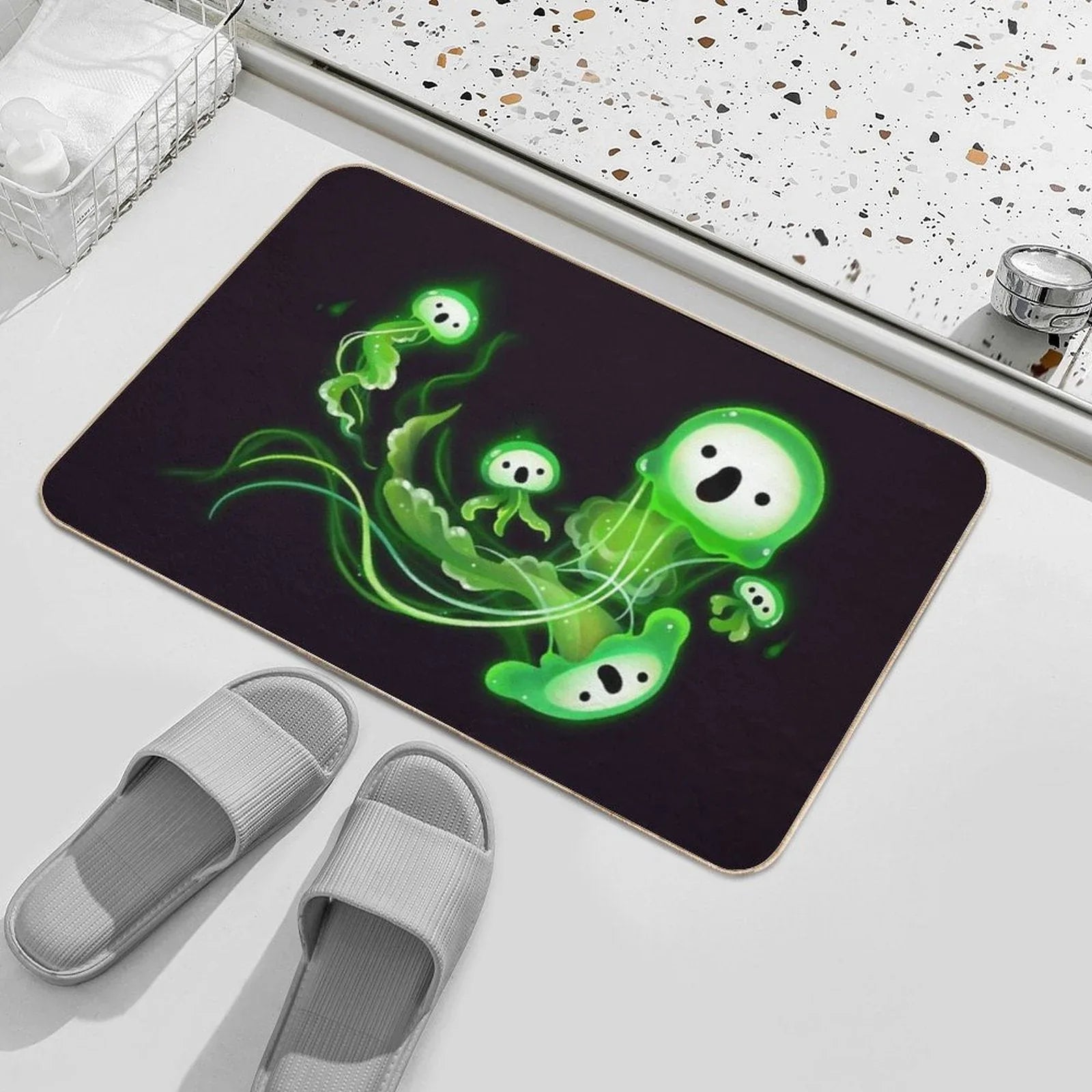 Ghost Jellyfish Bath Mat