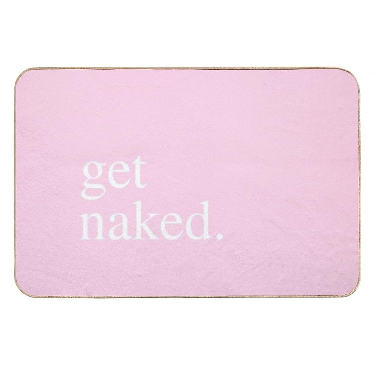Get Naked - Pink Bath Mat