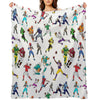 Football Players All-season Throw Blanket