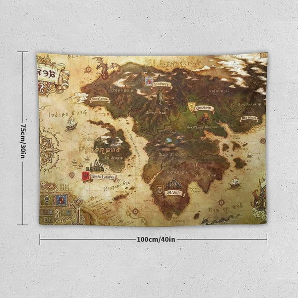 Eorzea FFXIV Map Tapestry