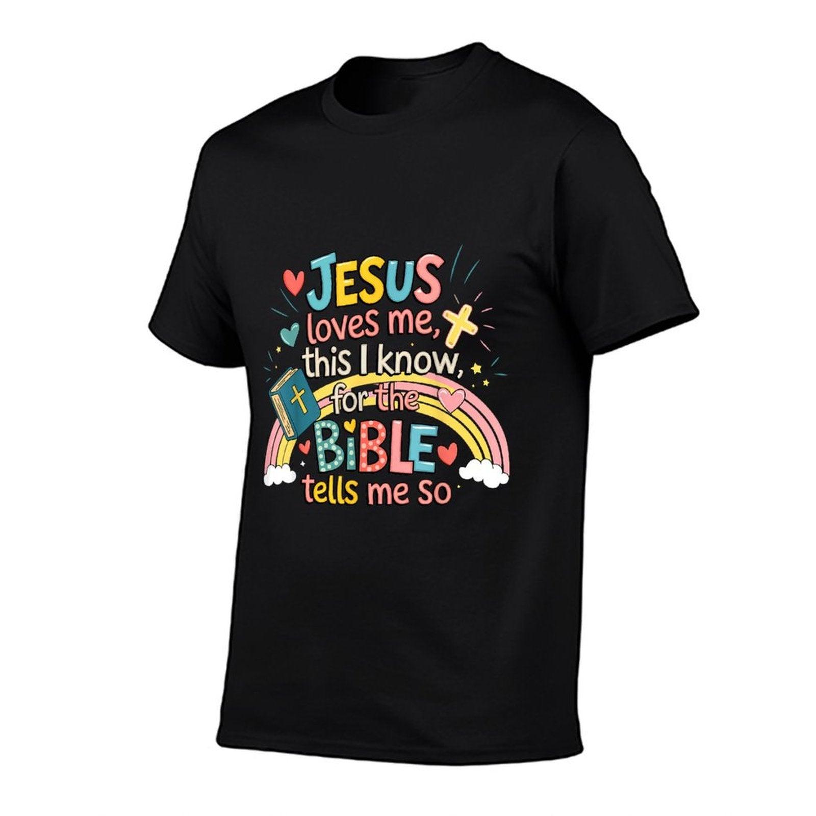 Jesus Loves Me This I Know Boys Kids Toddler Jesus Christian T-Shirt