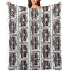 Planetary Cosmic Space Doorway Flash Tattoo Art Design Versatility Throw Blanket