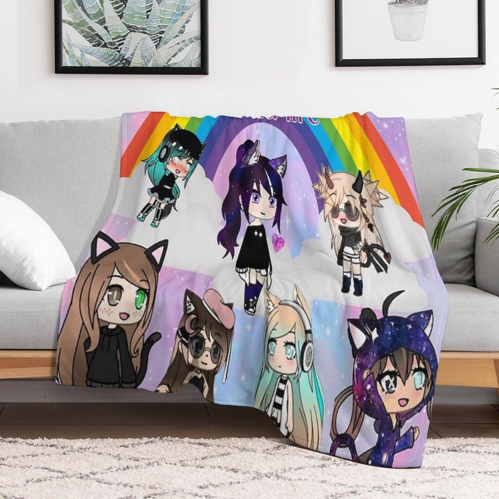 Gacha Life  Anime Pack Throw Blanket
