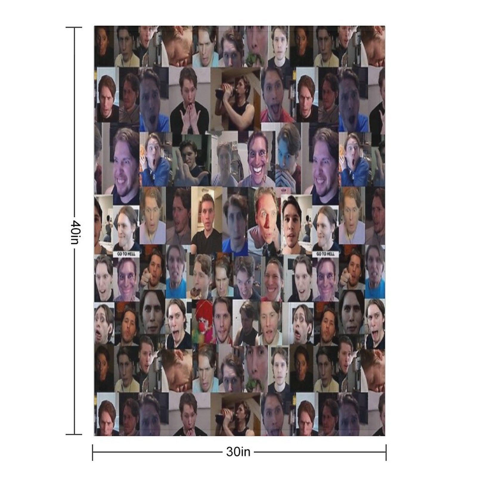 Jerma Collage Throw Blanket