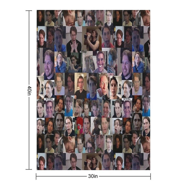 Jerma Collage Throw Blanket