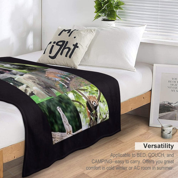 Columbus Zoo Anti-pilling Throw Blanket