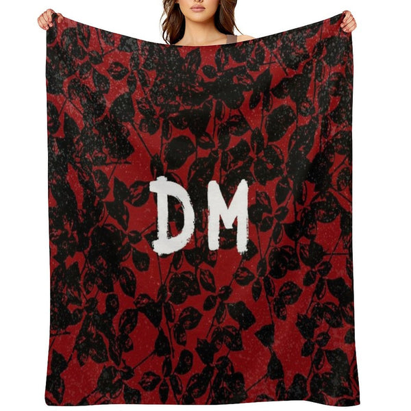 DeMo Violator Texture Black & Red Comfort Throw Blanket