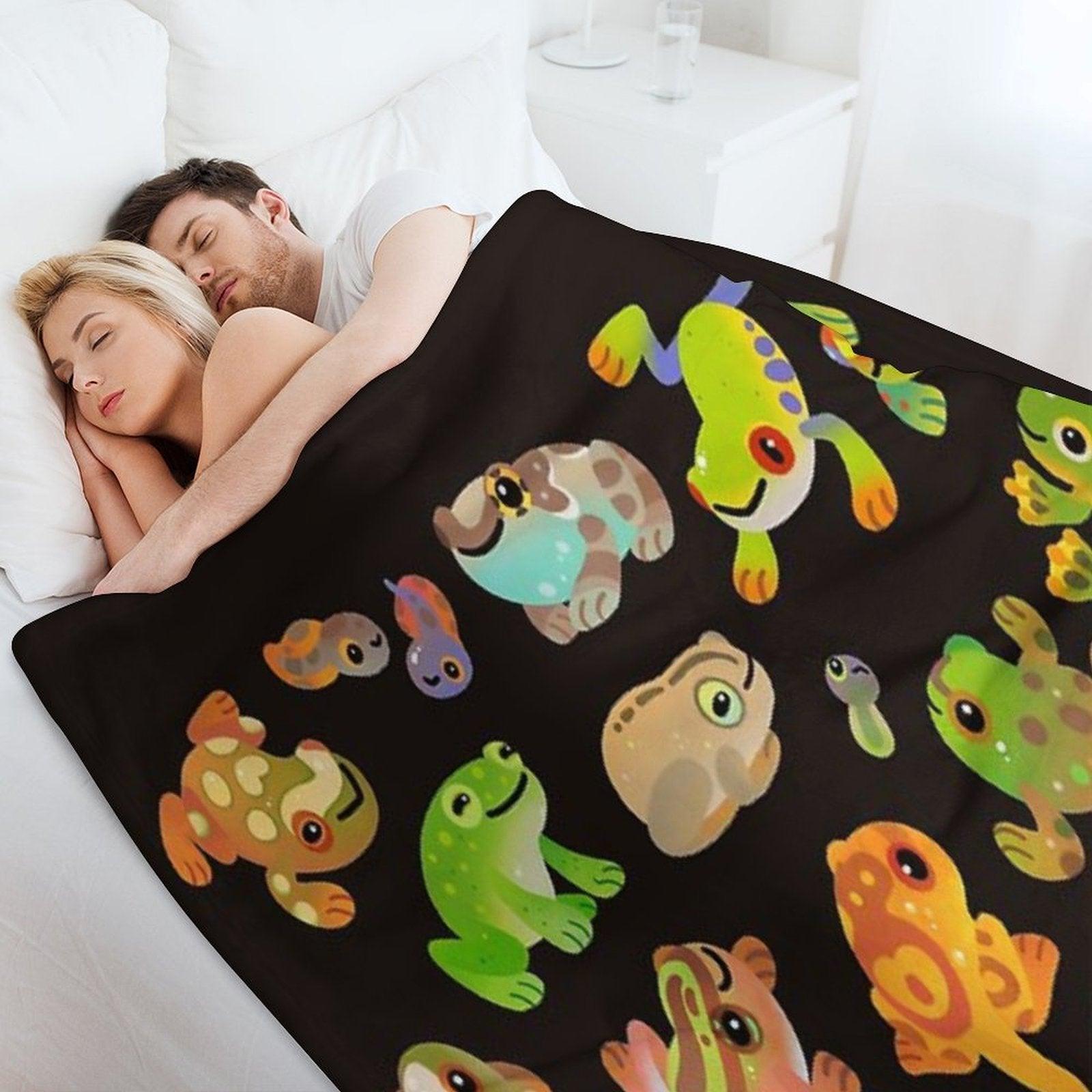 Tree Frog - Dark Throw Blanket