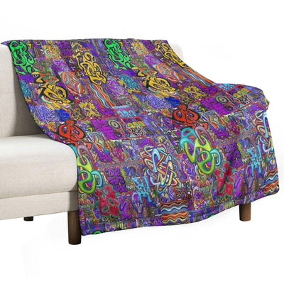 Pop Abstract Easy Care Throw Blanket