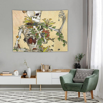 Bones And Botany Tapestry