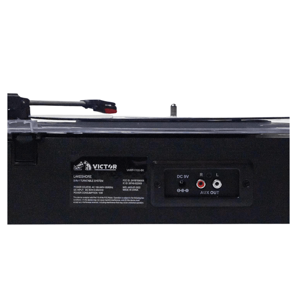 Victor Lakeshore 5-in-1 Hybrid BT Turntable System Black - Refurbished