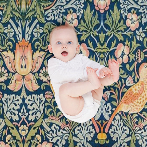 The Strawberry Thieves Pattern Wrinkle-free Throw Blanket