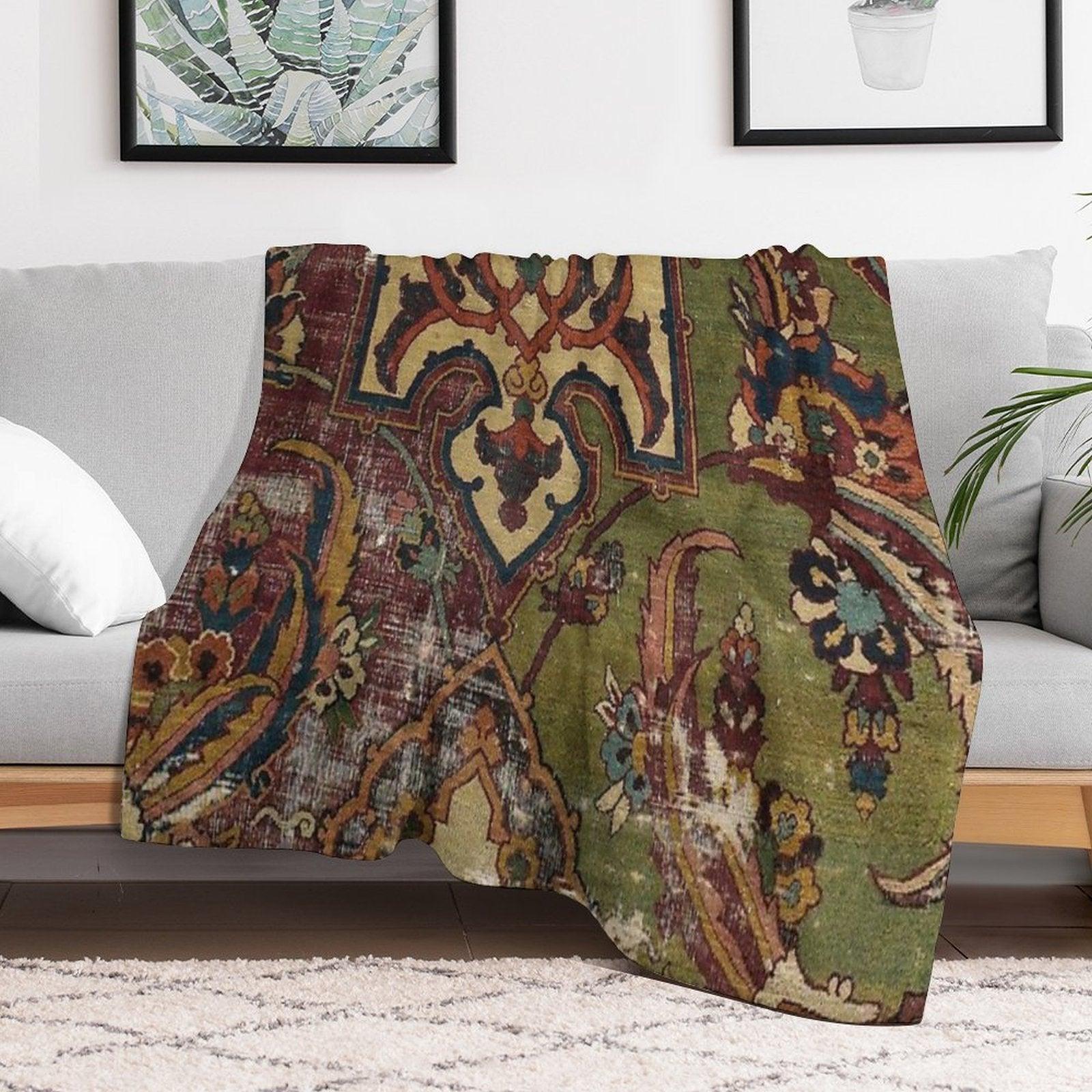 Antique Kilim 13 Throw Blanket