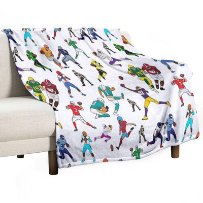 Football Players All-season Throw Blanket