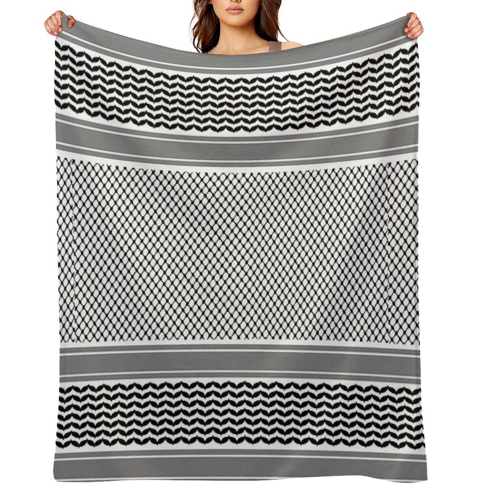 Palestinian Keffiyeh - كوفية  فلسطينية Throw Blanket