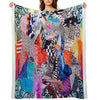 Mixed Print Uno Compact Throw Blanket