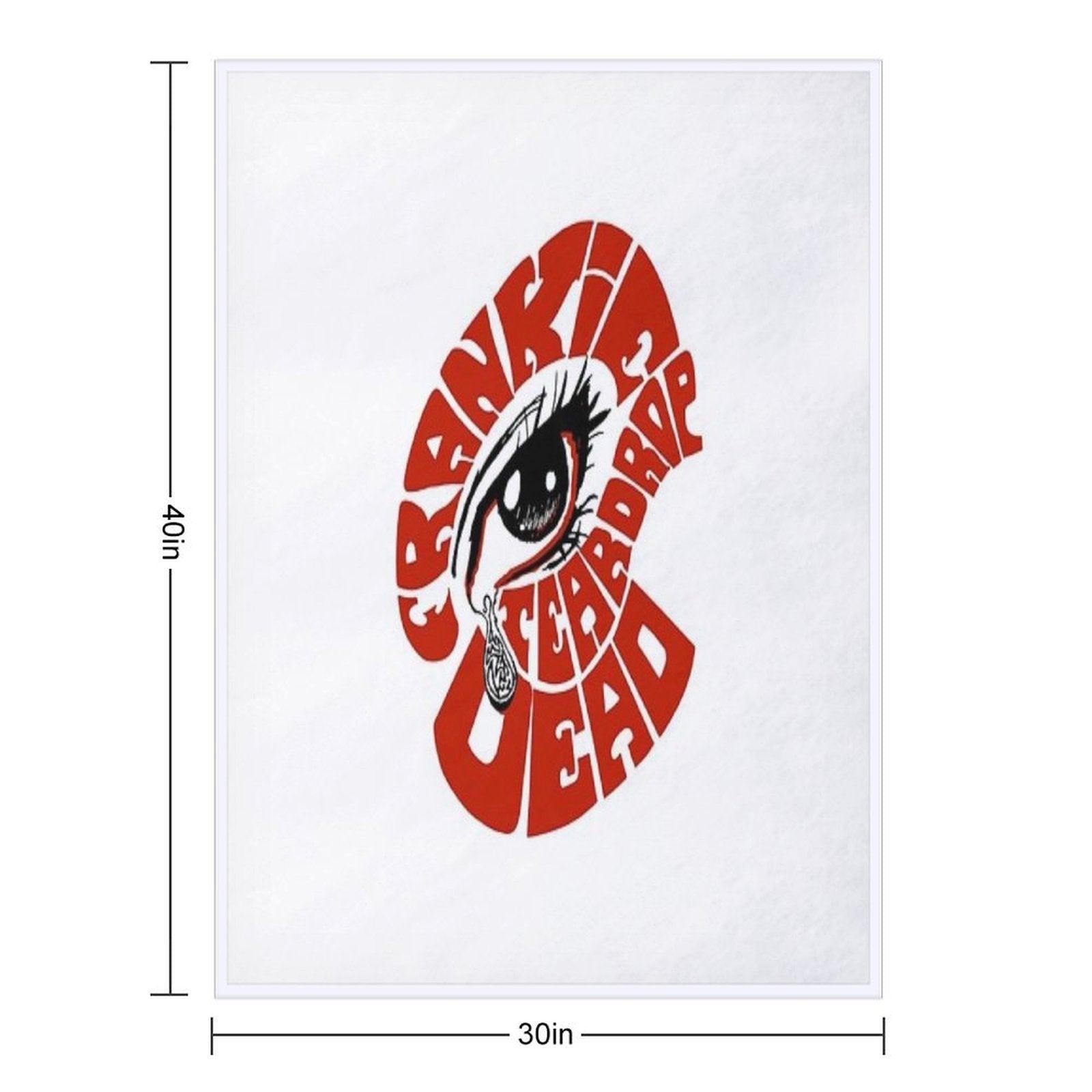 Frankie Teardrop Dead Darren Grealish Artwork Throw Blanket