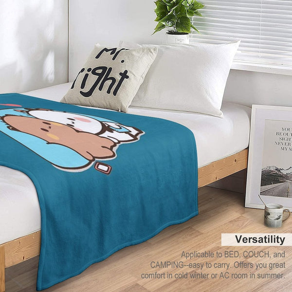 Bear And Panda Bubu Dudu Balloon Eco-conscious Throw Blanket