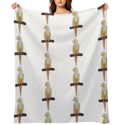 Pineapple Conure Plush Throw Blanket