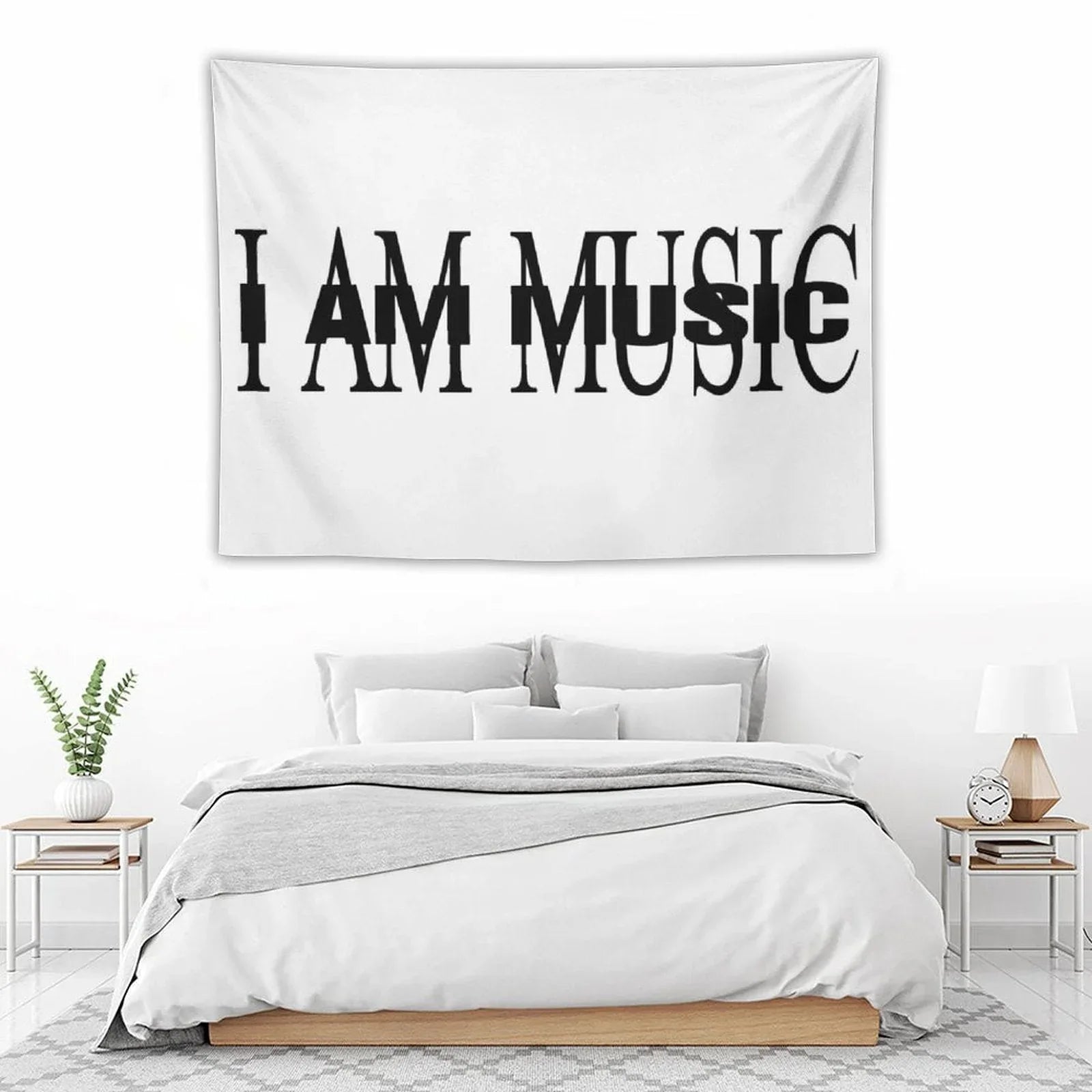 I AM MUSIC Album Cover Tapestry