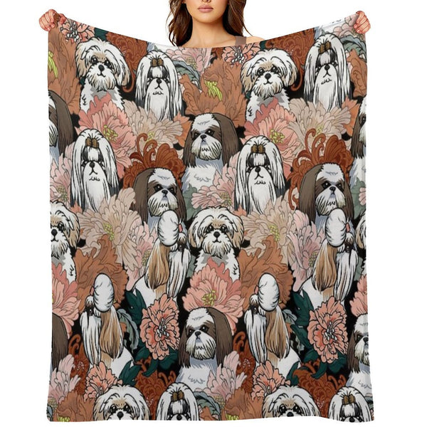 Because Shih Tzu Gift-ready Throw Blanket