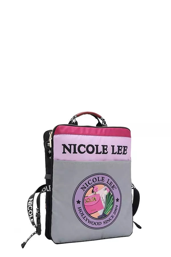 Nicole Lee USA Multi-Pocket Travel Backpack Berry Charmz