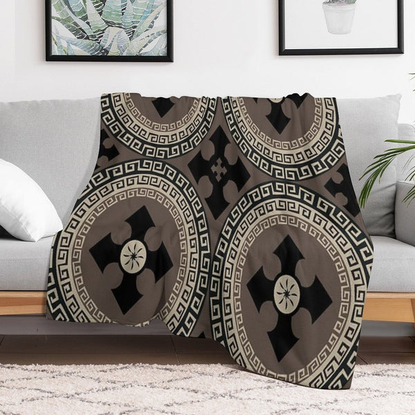 Abstract Cute Circles Illustration Pattern Compact Throw Blanket