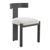 Tiana Dining Chair Black & Beige