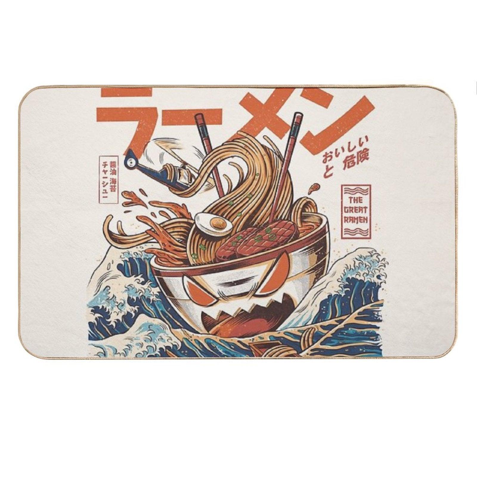 The Great Ramen Off Kanagawa Bath Mat