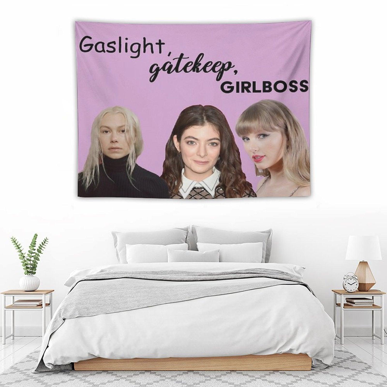 Gaslight Gatekeep Girl Boss Tapestry