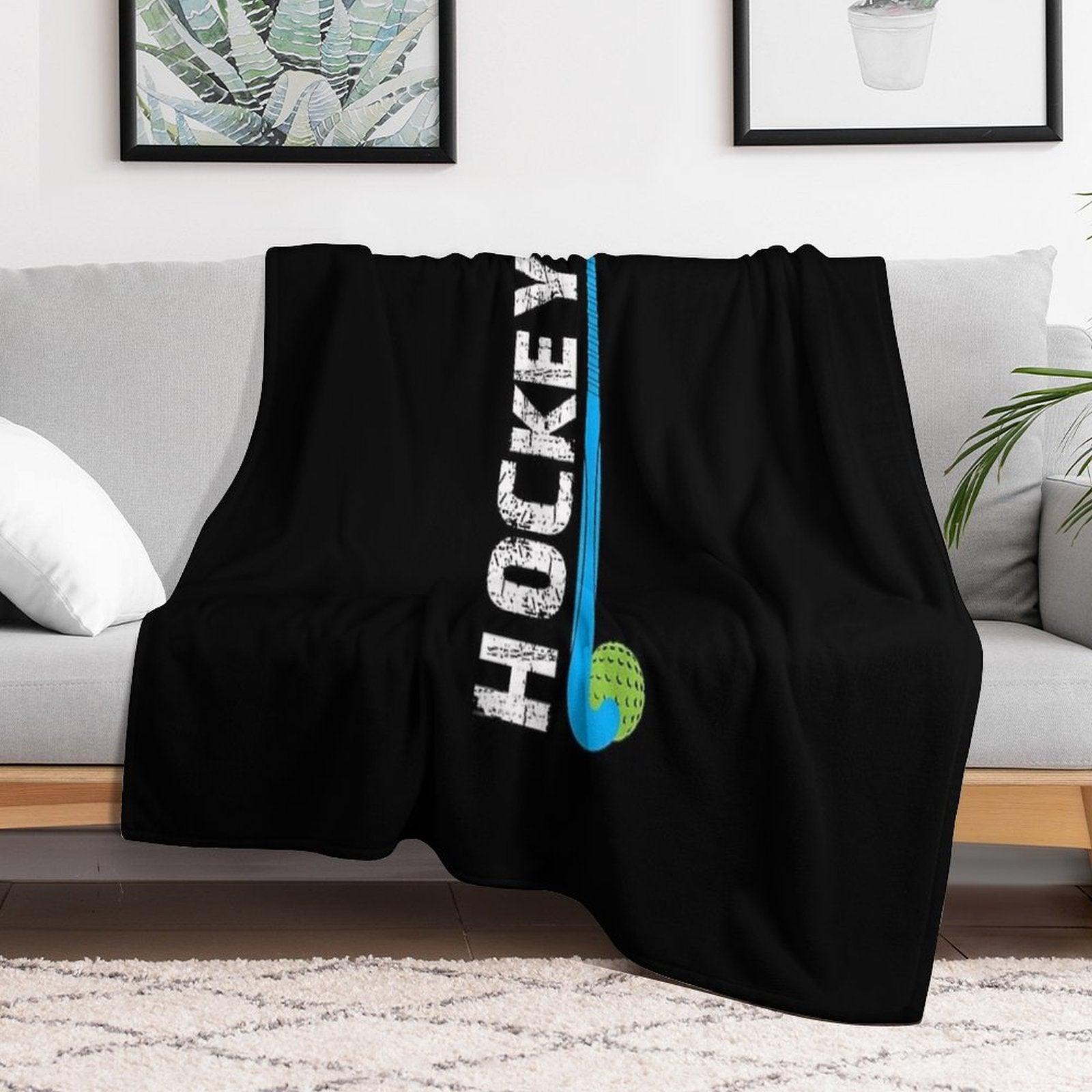 Field Hockey Gift, Field Hockey For Girls, Field Hockey Shirt For Boys Throw Blanket
