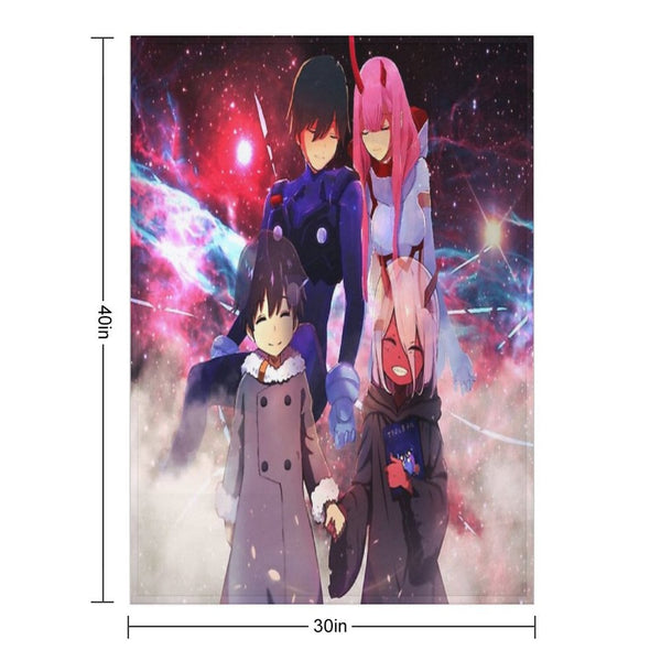 Darling In The FranXX 3 Wrinkle-free Throw Blanket