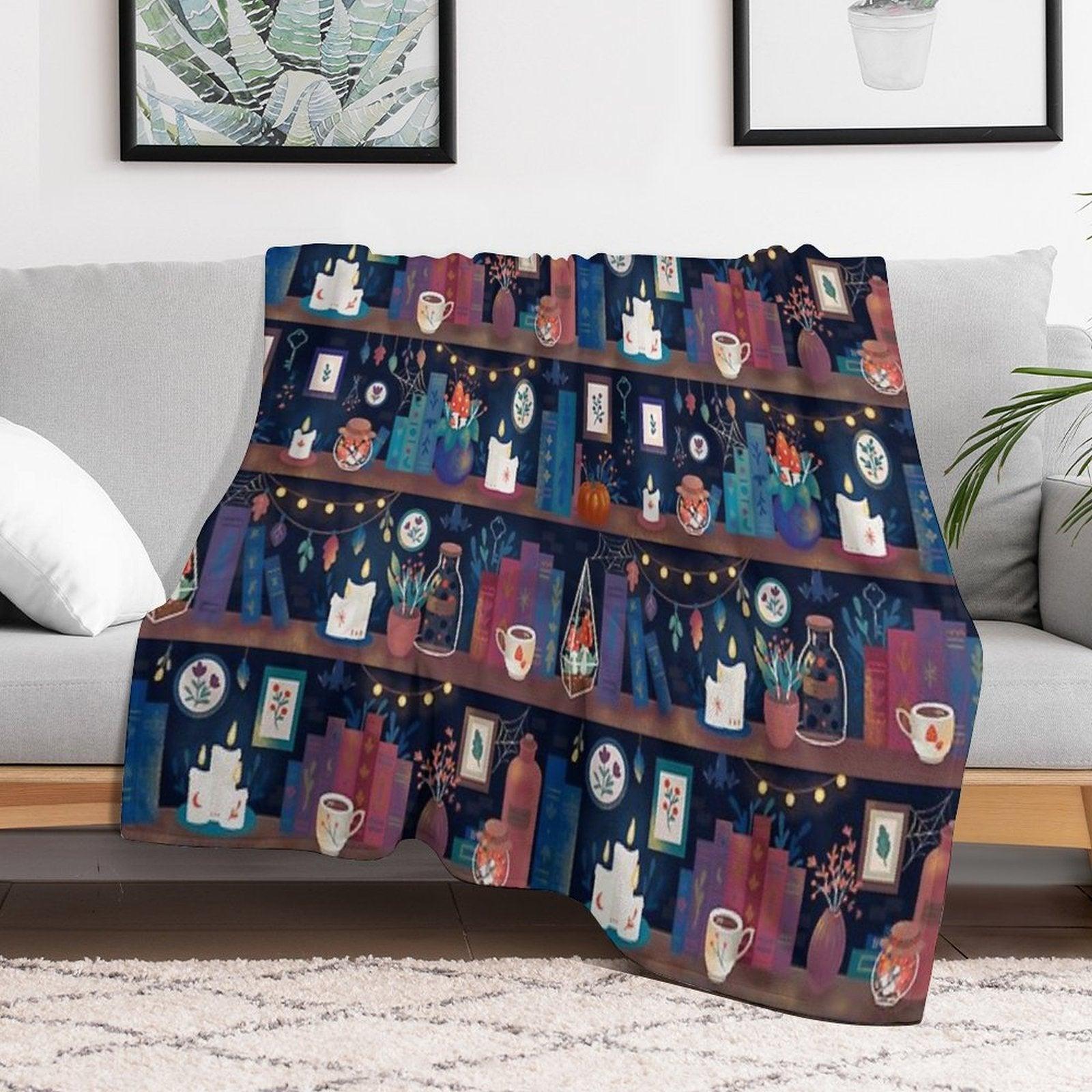 Whimsigothic Library Throw Blanket