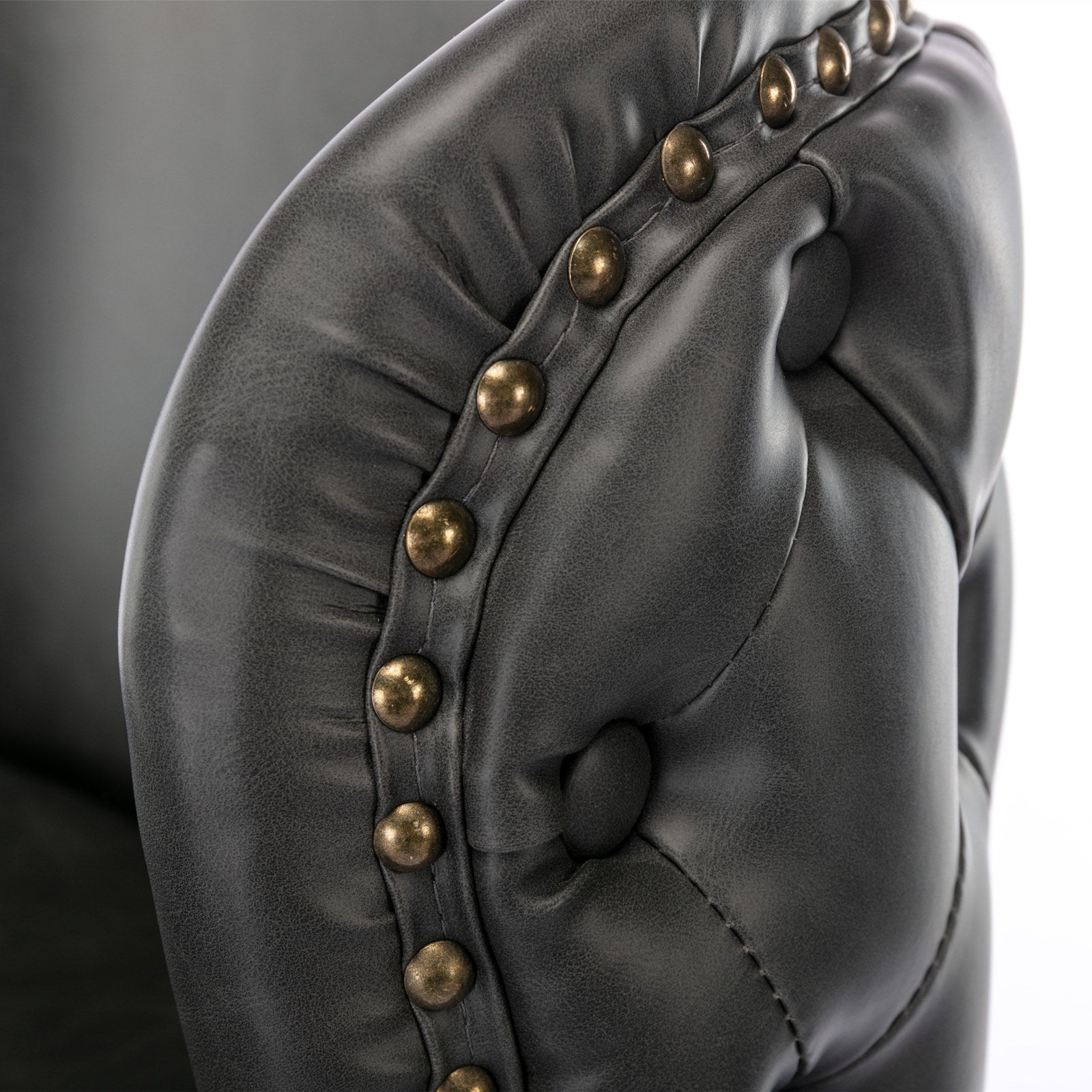 Set of 2 Modern PU Upholstered Swivel Barstools BLAKHOM