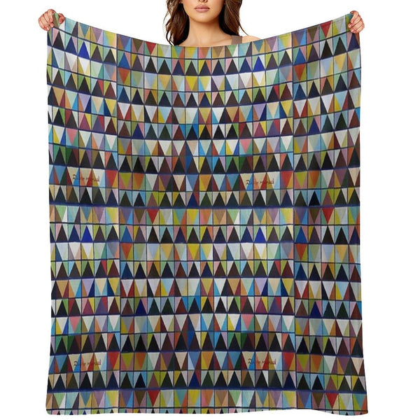 Chromatic Composition 3 Easy Care Throw Blanket