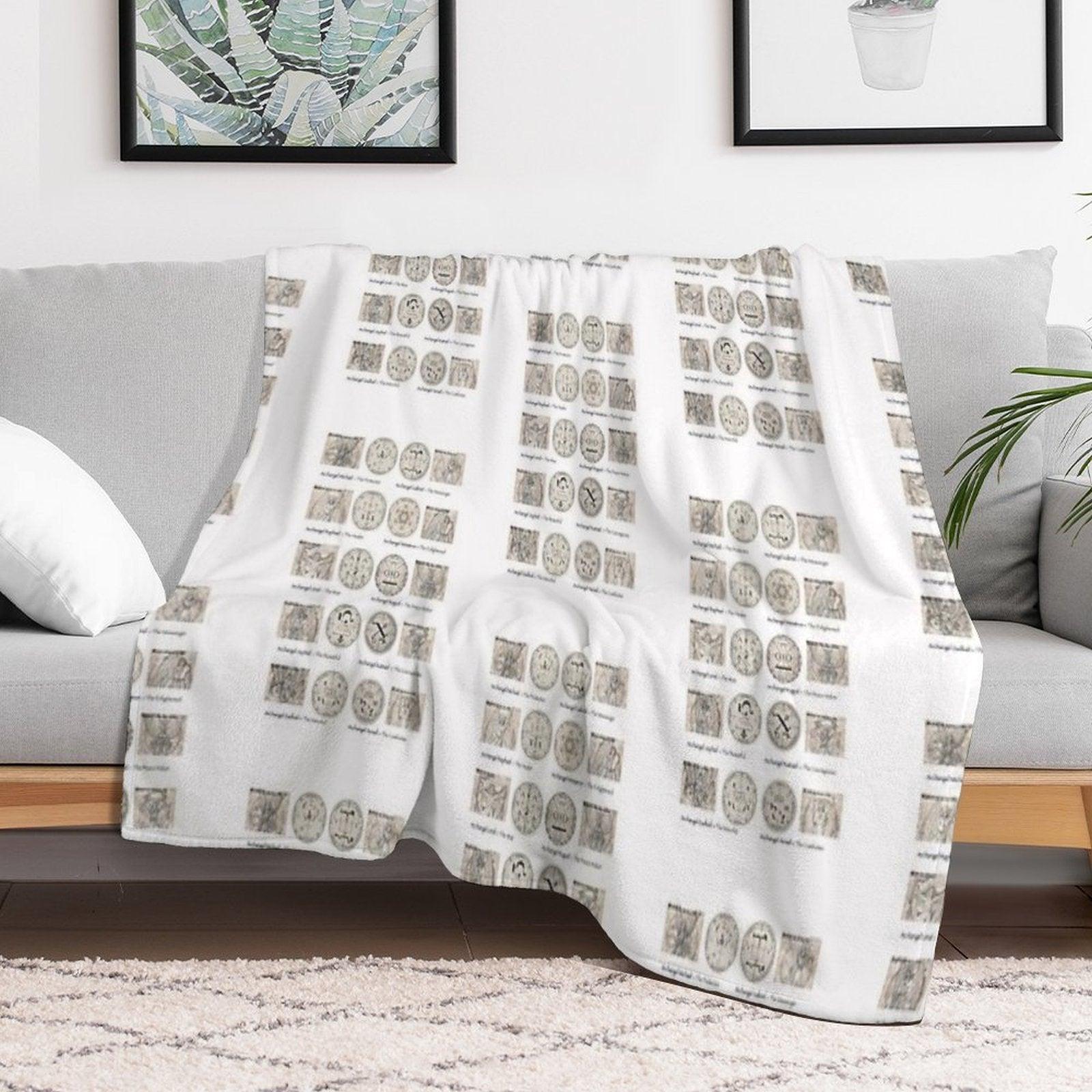 The Watchers - The Archangels Throw Blanket