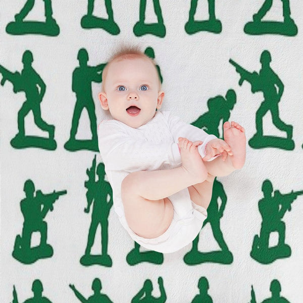 Army Man Graphics Premium Throw Blanket