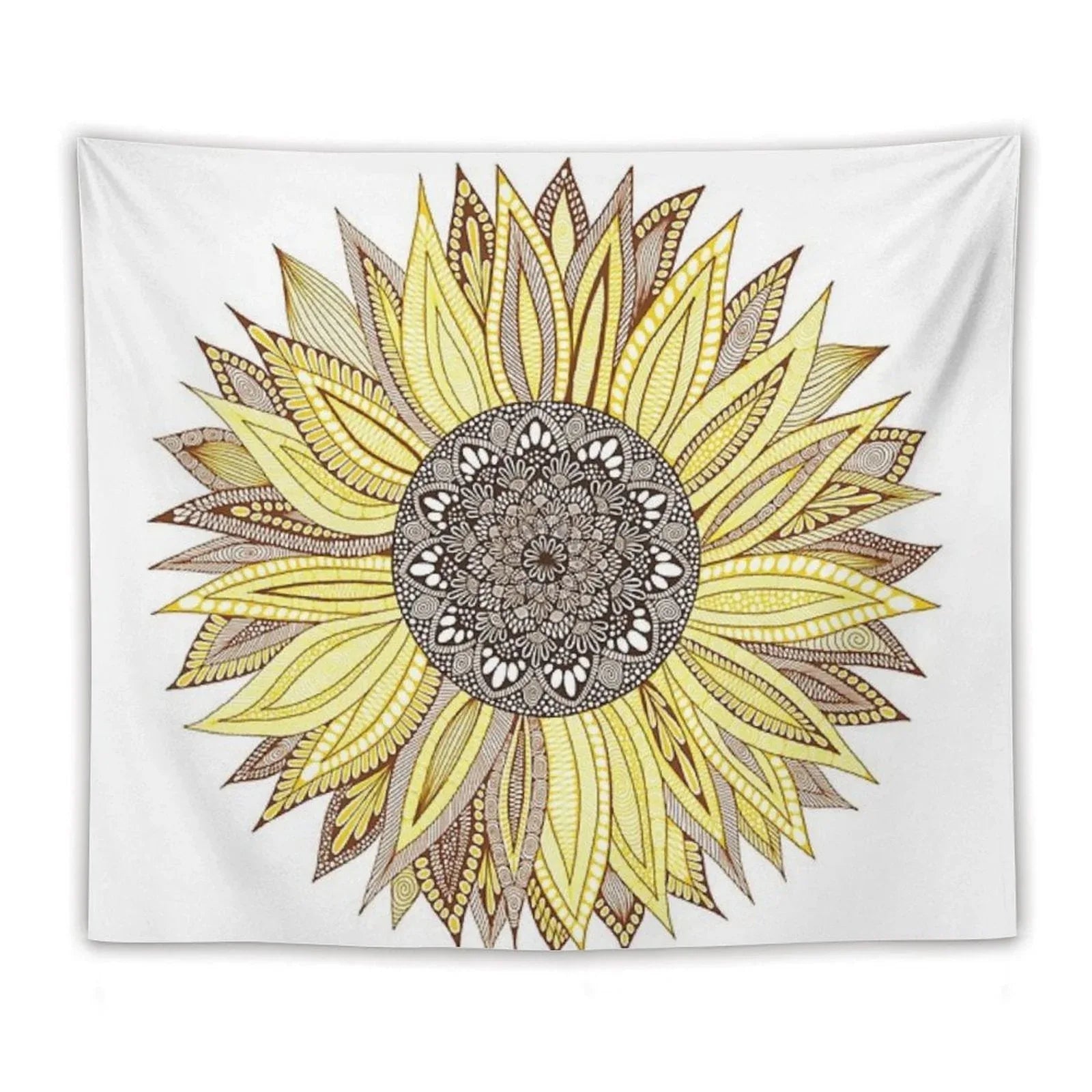 Sunflower Mandala Tapestry