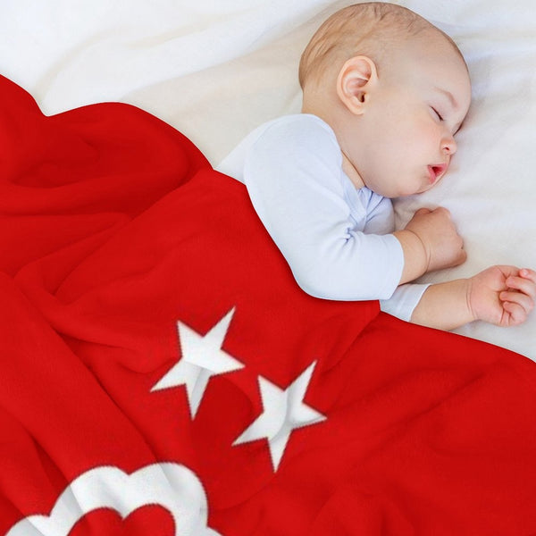 Top Two White Stars All-season Throw Blanket