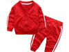 Fashion New Clothes Cotton Long Sleeve Solid Zipper Jacket Pants 2pcs Baby Boy / Baby Girl Clothing Set In Sport Design