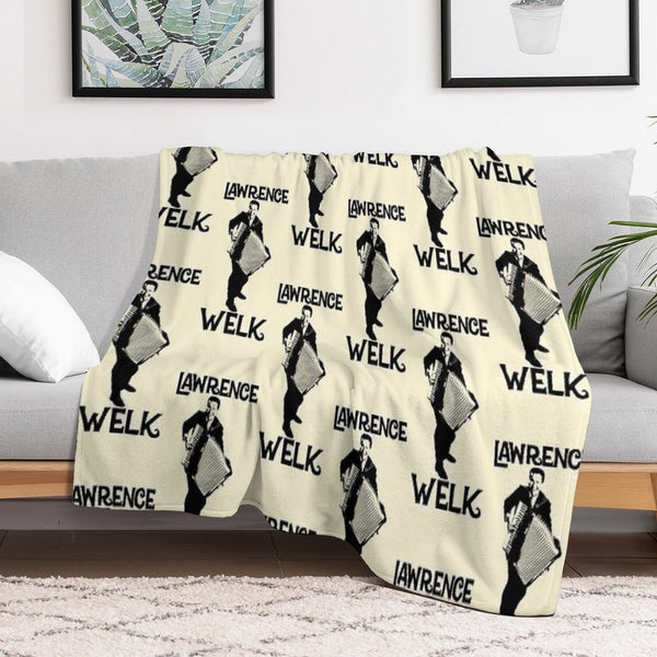 Lawrence Welk - Name - The Black Stencil Eco-conscious Throw Blanket