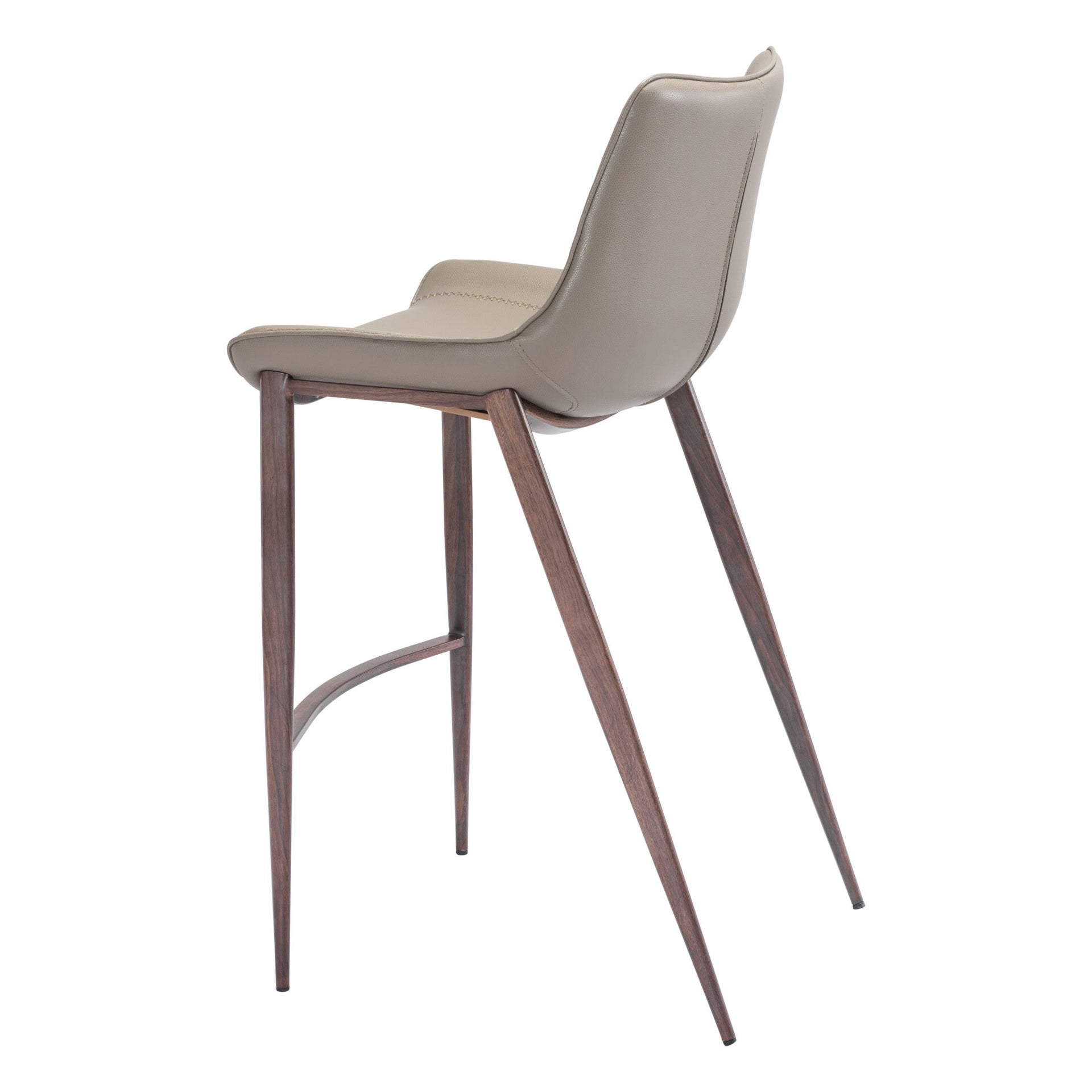 Magnus Barstool (Set of 2) Brown & Walnut