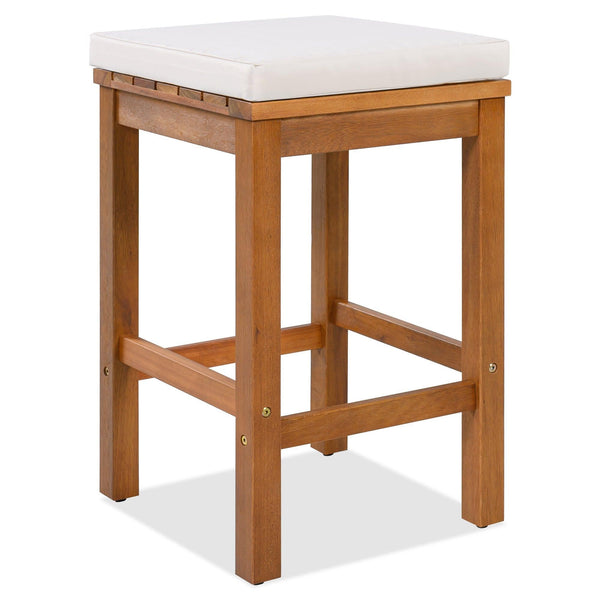 5 Piece Acacia Wood Outdoor Bar Set