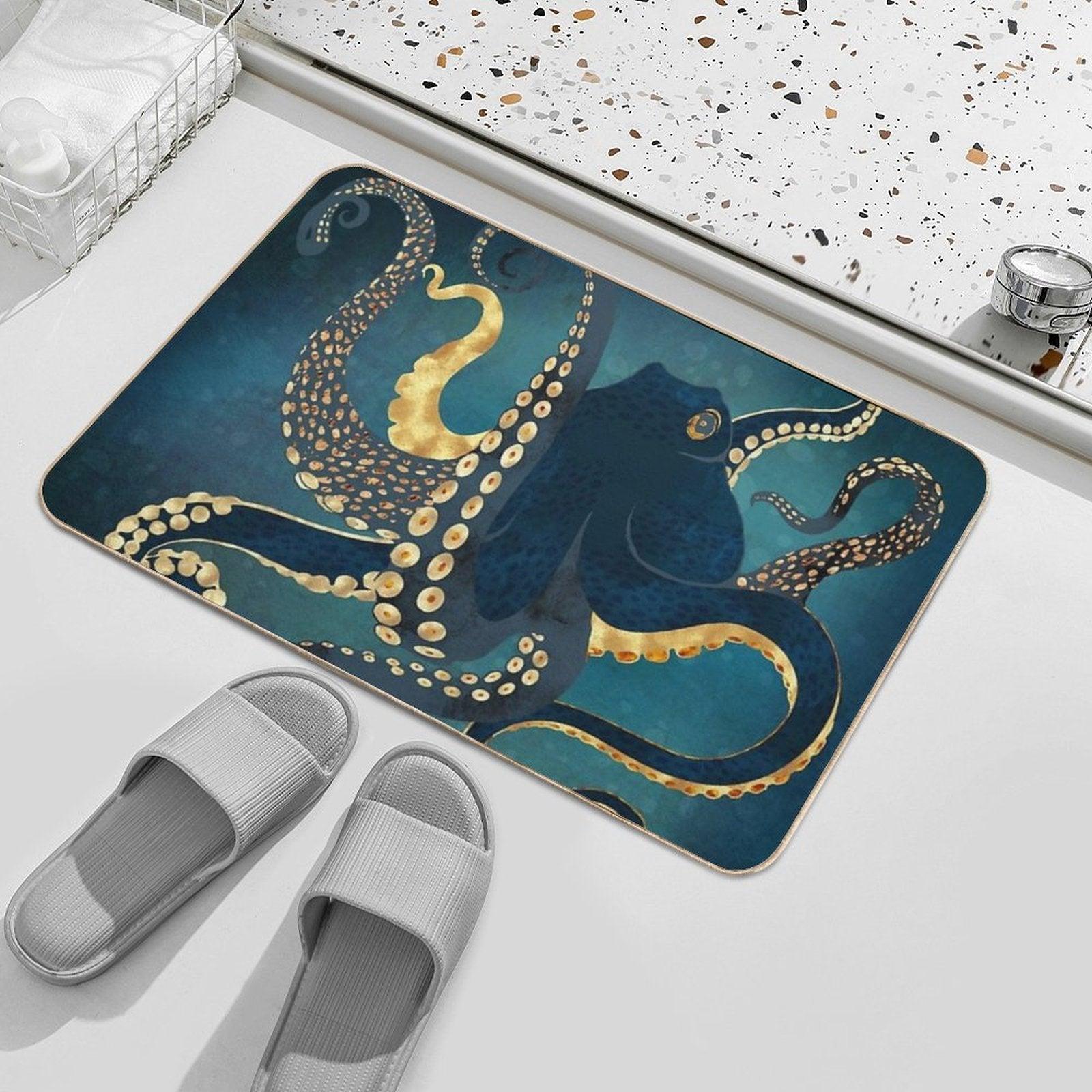 Metallic Octopus IV Bath Mat