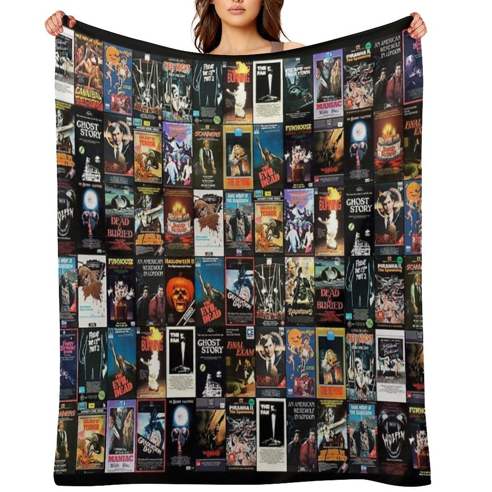 RETRO HORROR VHS ARTWORK - 1981 Throw Blanket