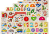 Kid Early Educational Table With Shapes of Vegetables and Animals Baby Hand Grasp Wooden Puzzle Toy Alphabet And Digit Learning Education Child Wood Toy