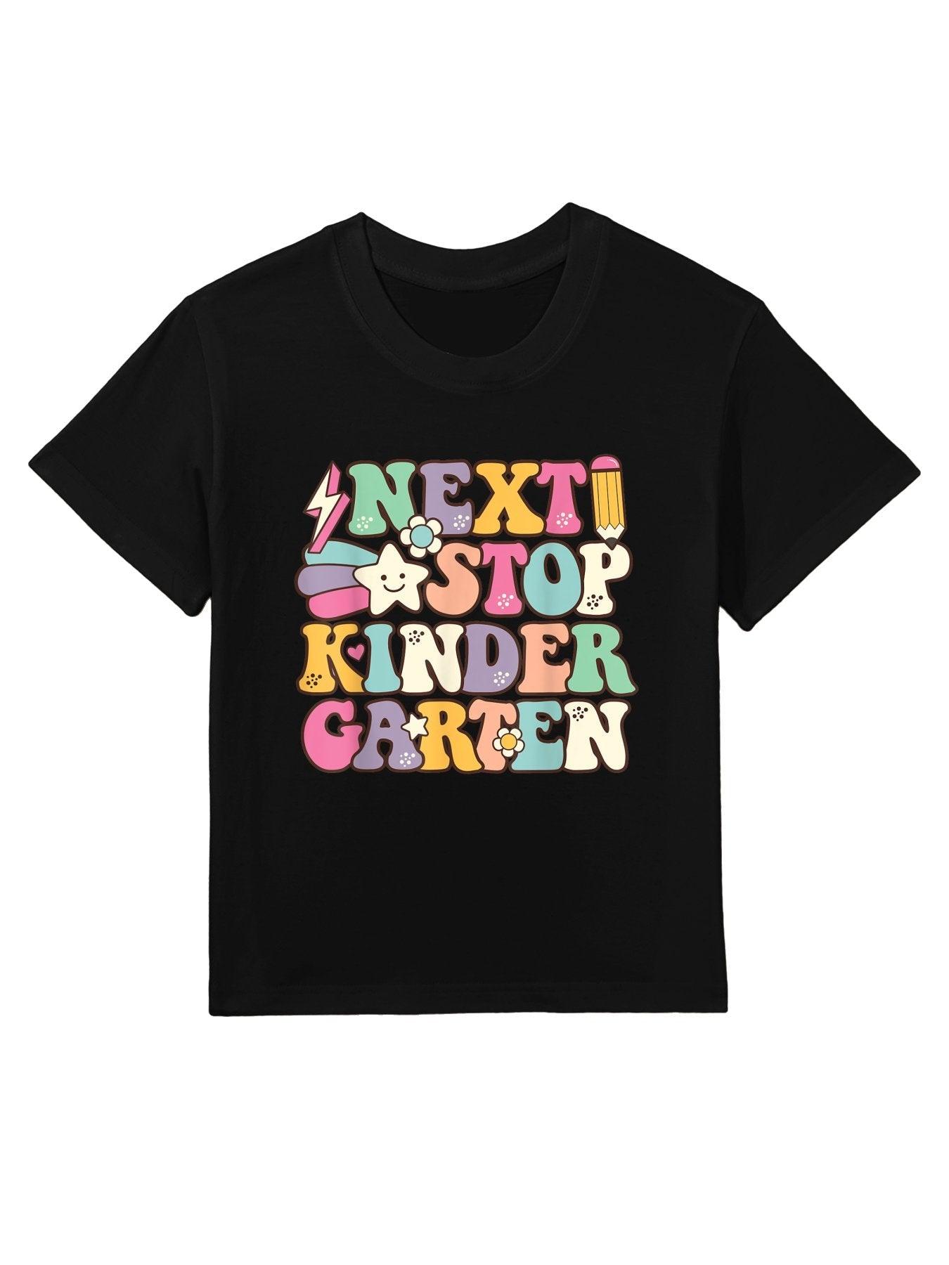 Next Stop Kindergarten Preschool Graduation Boys Girls Kids Kids T-Shirt