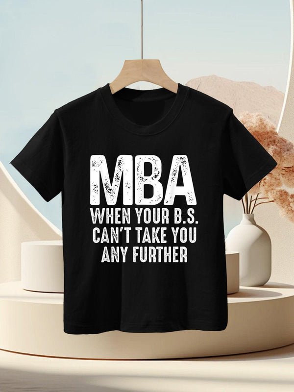 Funny MBA Design For Men Women Master Degree Graduation Day Kids T-Shirt